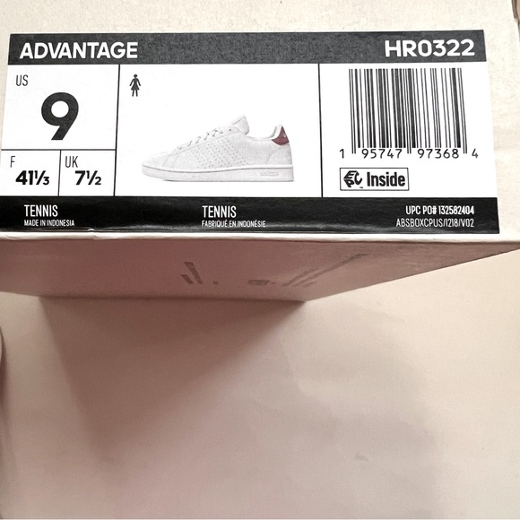 Adidas Casual Sneaker Shoes Advantage Lace-Up Women’s Sz 9 Cloudfoam Versatile - Picture 9 of 9